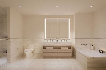 Bathrooms available in three palette variations
